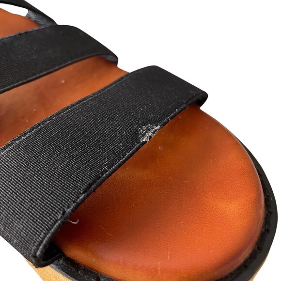 Dirty Laundry Chunky Platform Sandal Womens Sz 7 Y2K 2000s Black Slip-On Strappy - Picture 12 of 12